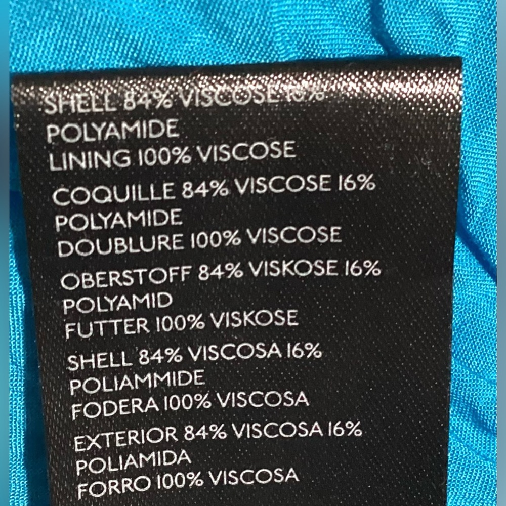 Anthropologie Blue & Green Maxi Dress Sz S - Picture 10 of 11